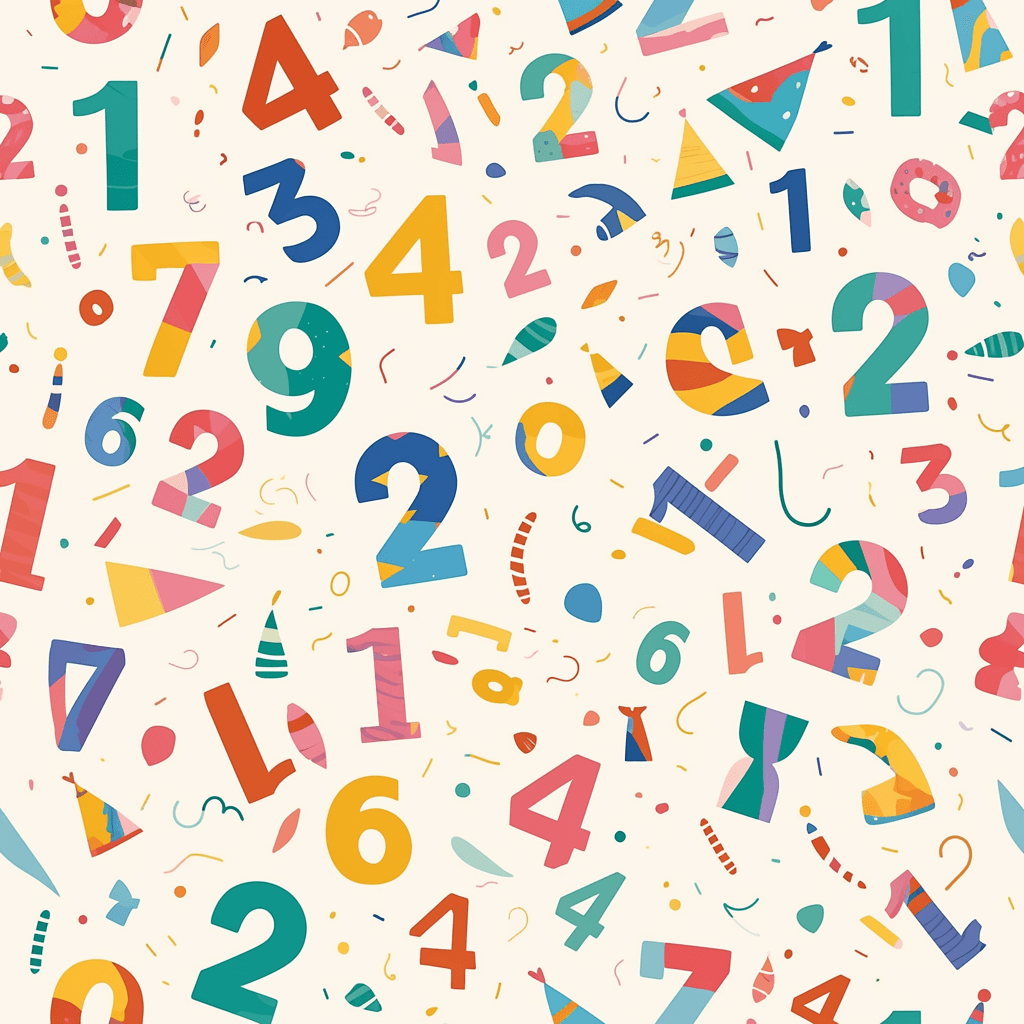 Geo Number 287 original repeating artwork