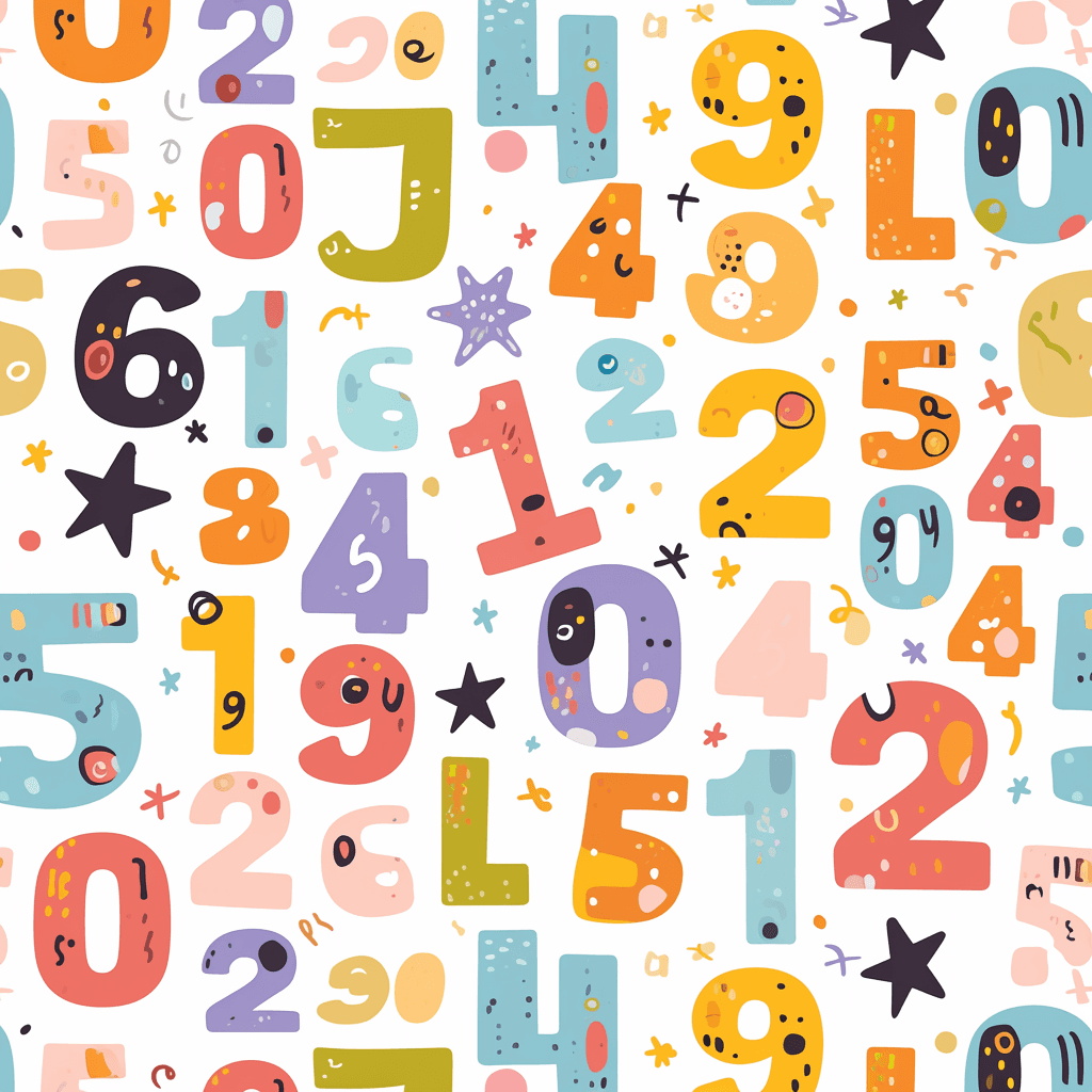 Geo Number 587 original repeating artwork