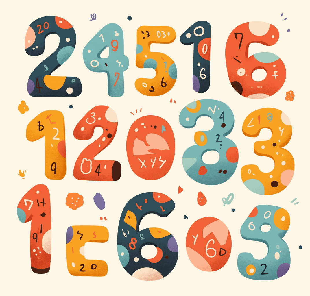 Geo Number 445 original repeating artwork
