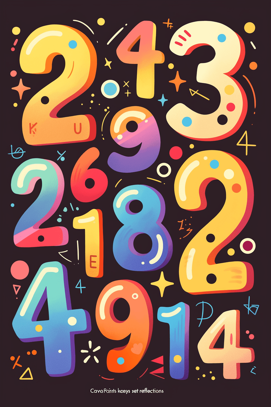 Geo Number 286 original repeating artwork