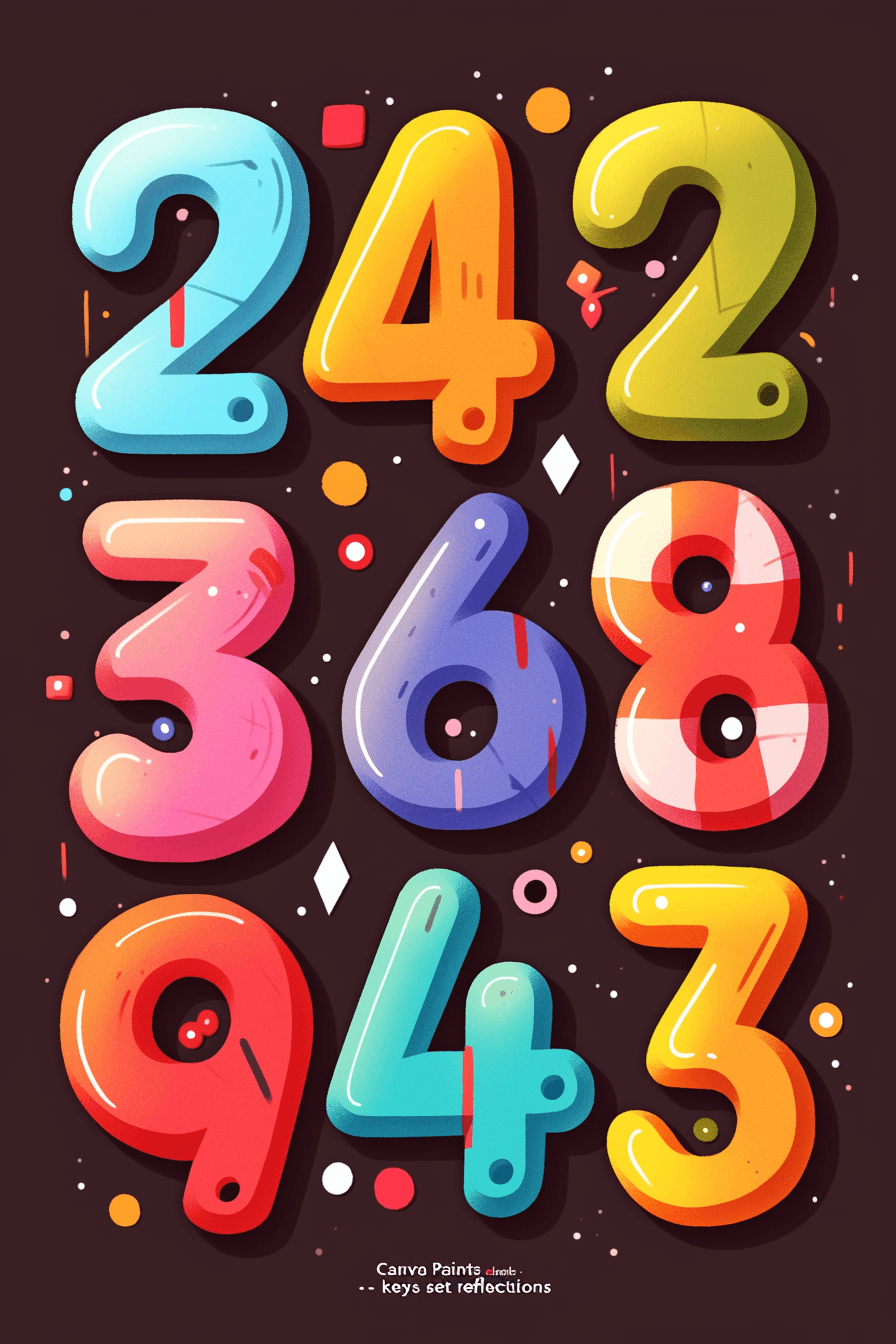 Geo Number 230 original repeating artwork