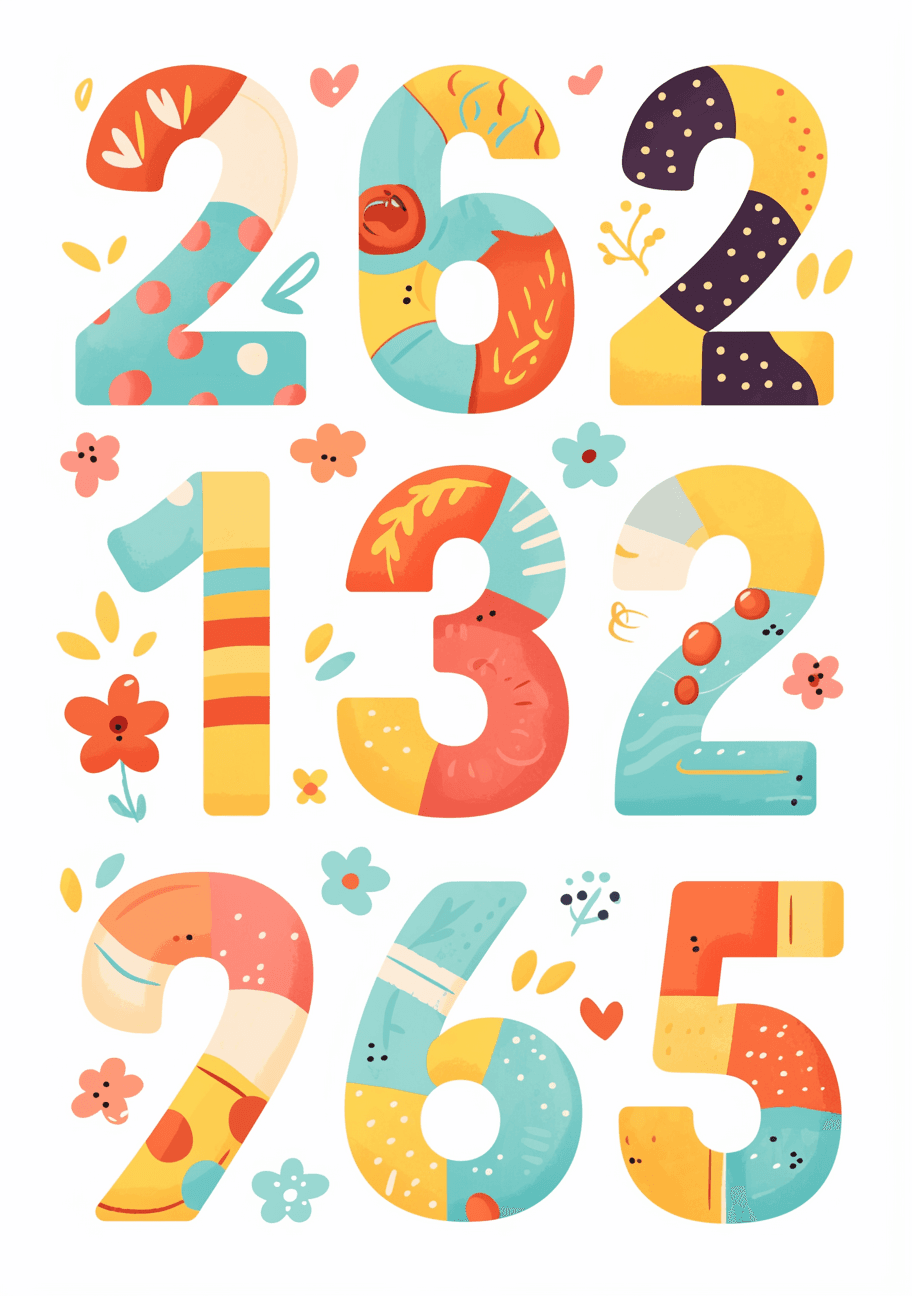 Geo Number 419 original repeating artwork