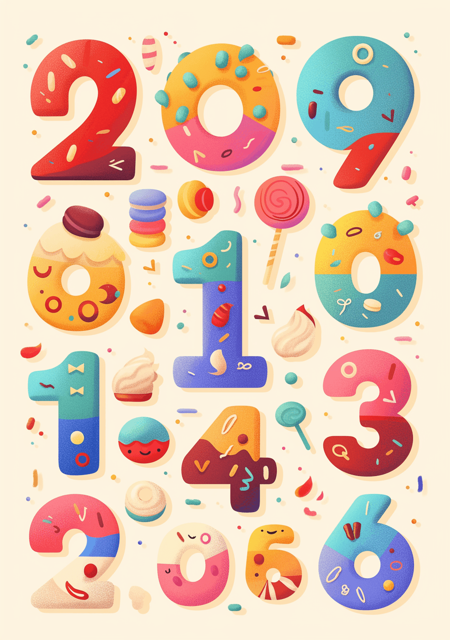 Geo Number 312 original repeating artwork