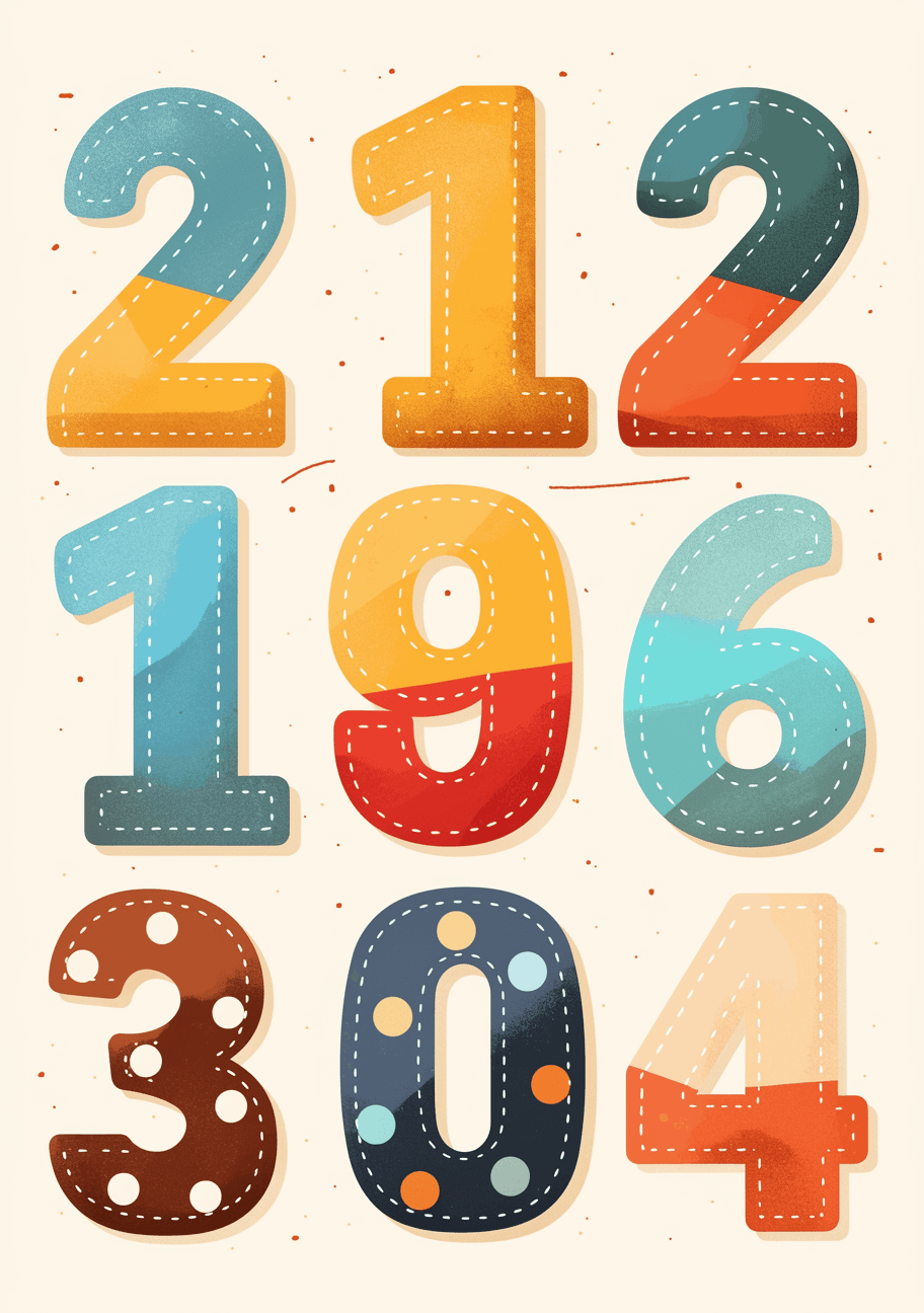Geo Number 285 original repeating artwork