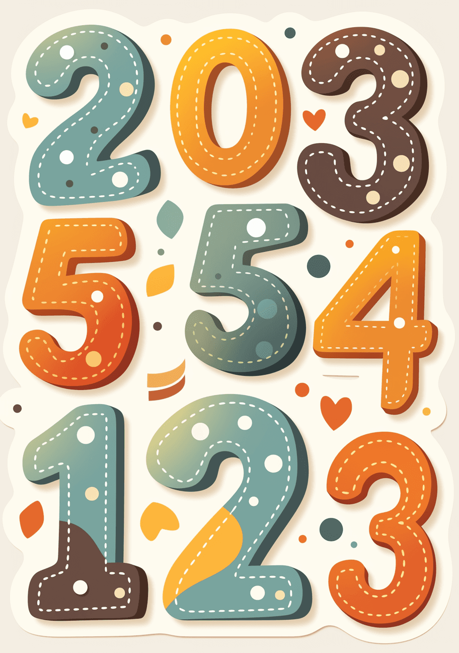 Geo Number 196 original repeating artwork
