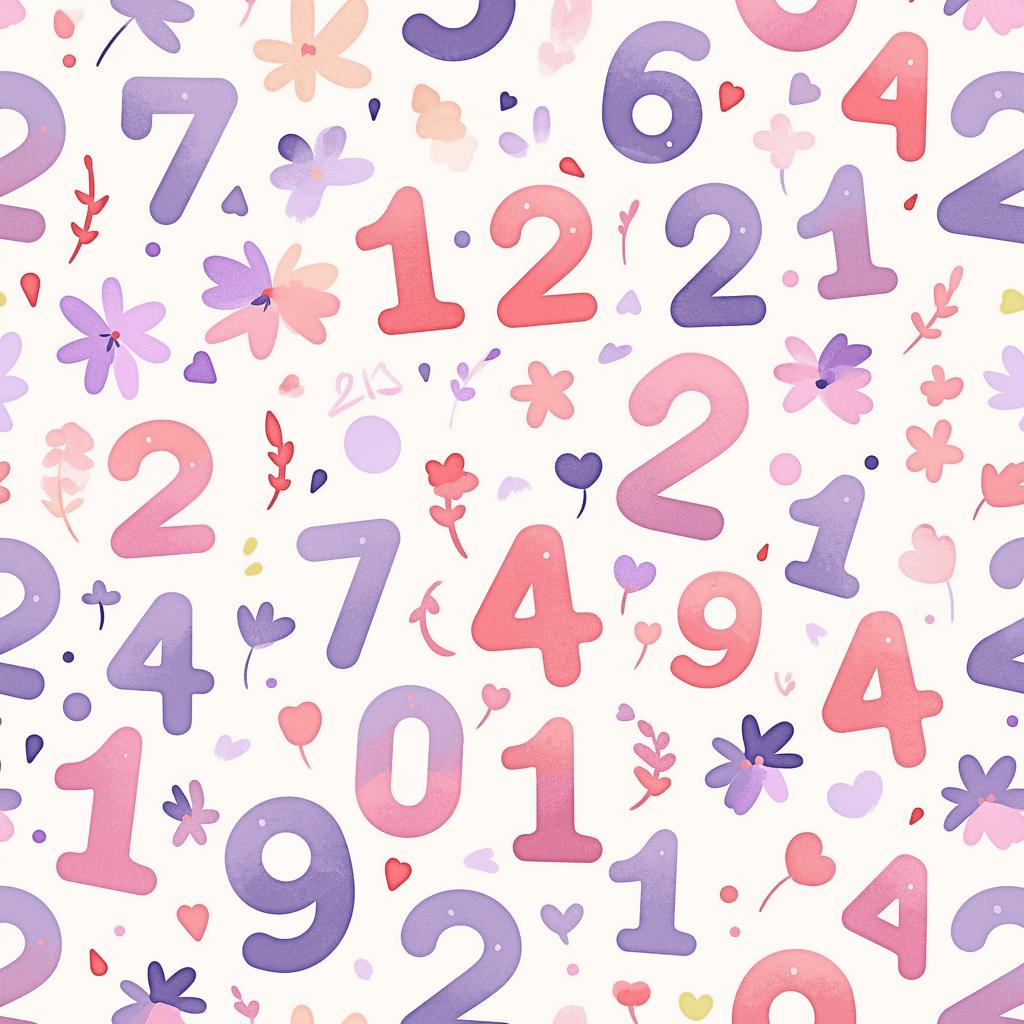 Geo Number 485 original repeating artwork