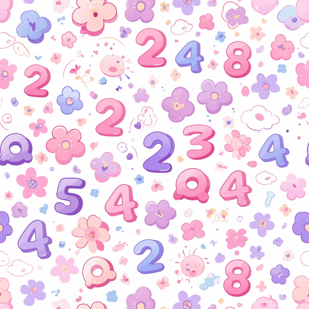 Geo Number 477 original repeating artwork