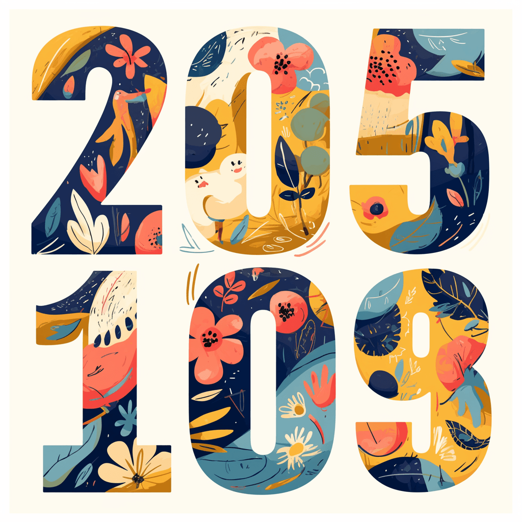 Geo Number 353 original repeating artwork