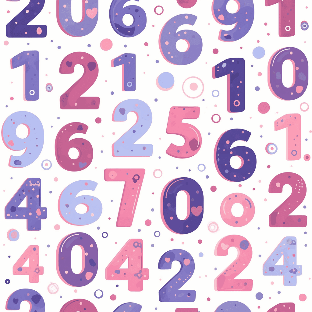 Geo Number 378 original repeating artwork