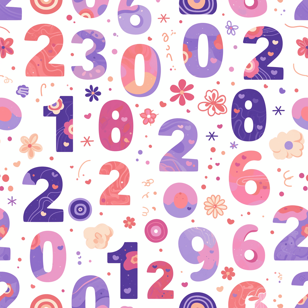 Geo Number 337 original repeating artwork