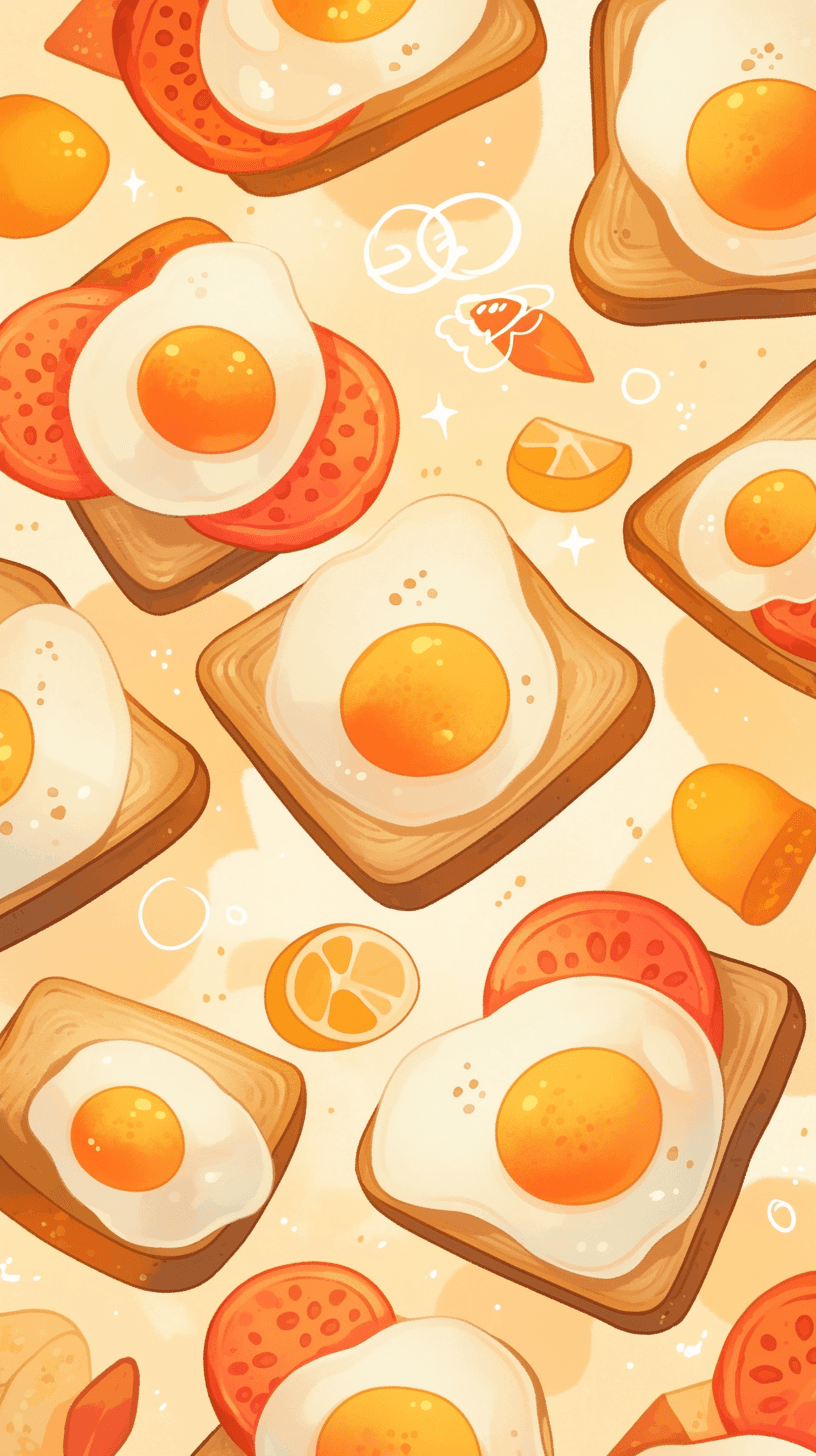 Toast 002 original repeating artwork