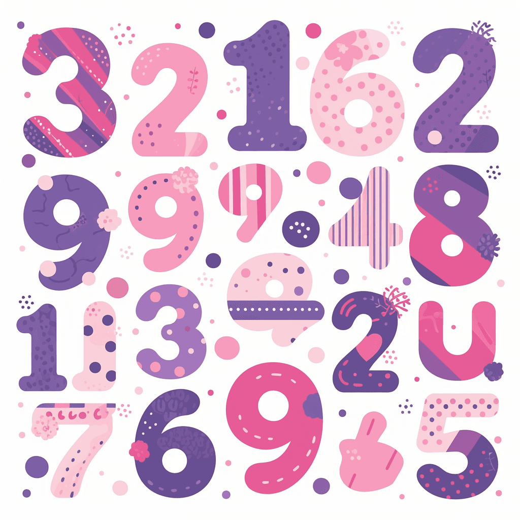 Geo Number 417 original repeating artwork