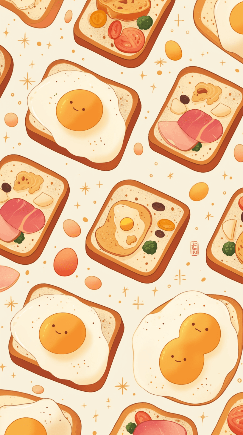 Toast Pals original repeating artwork