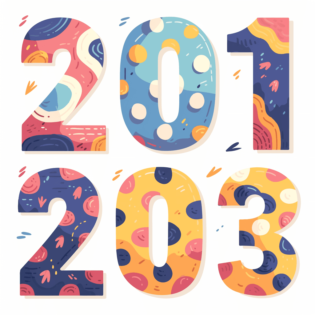 Geo Number 247 original repeating artwork