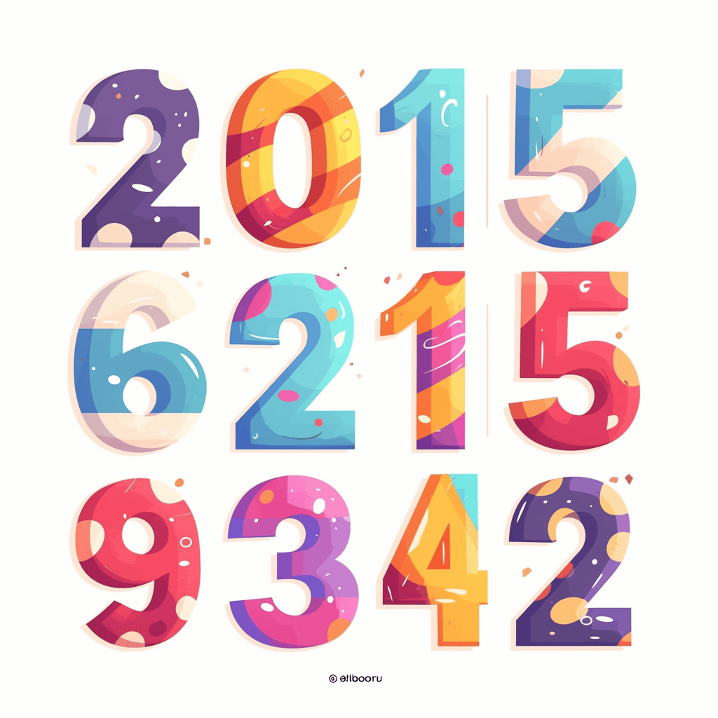Geo Number 377 original repeating artwork