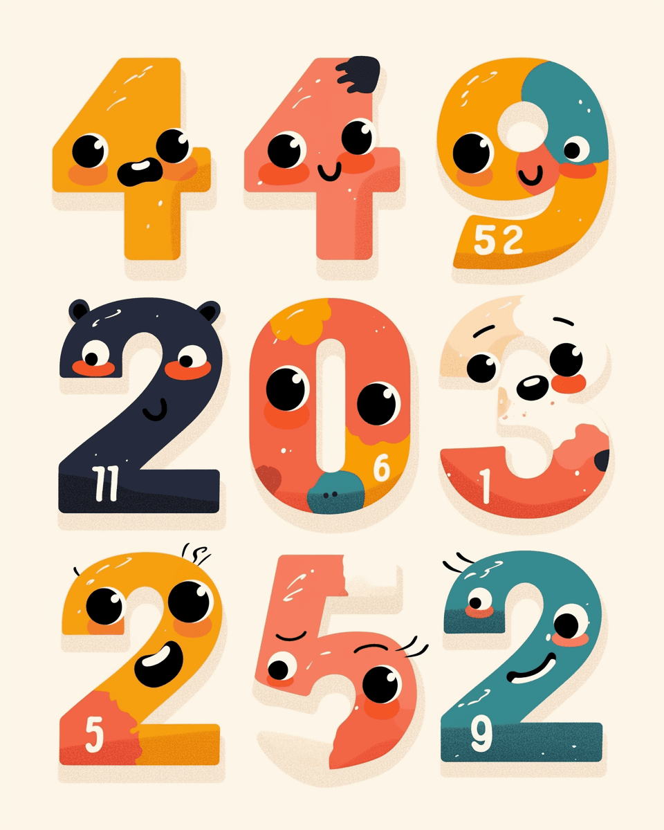 Geo Number 376 original repeating artwork