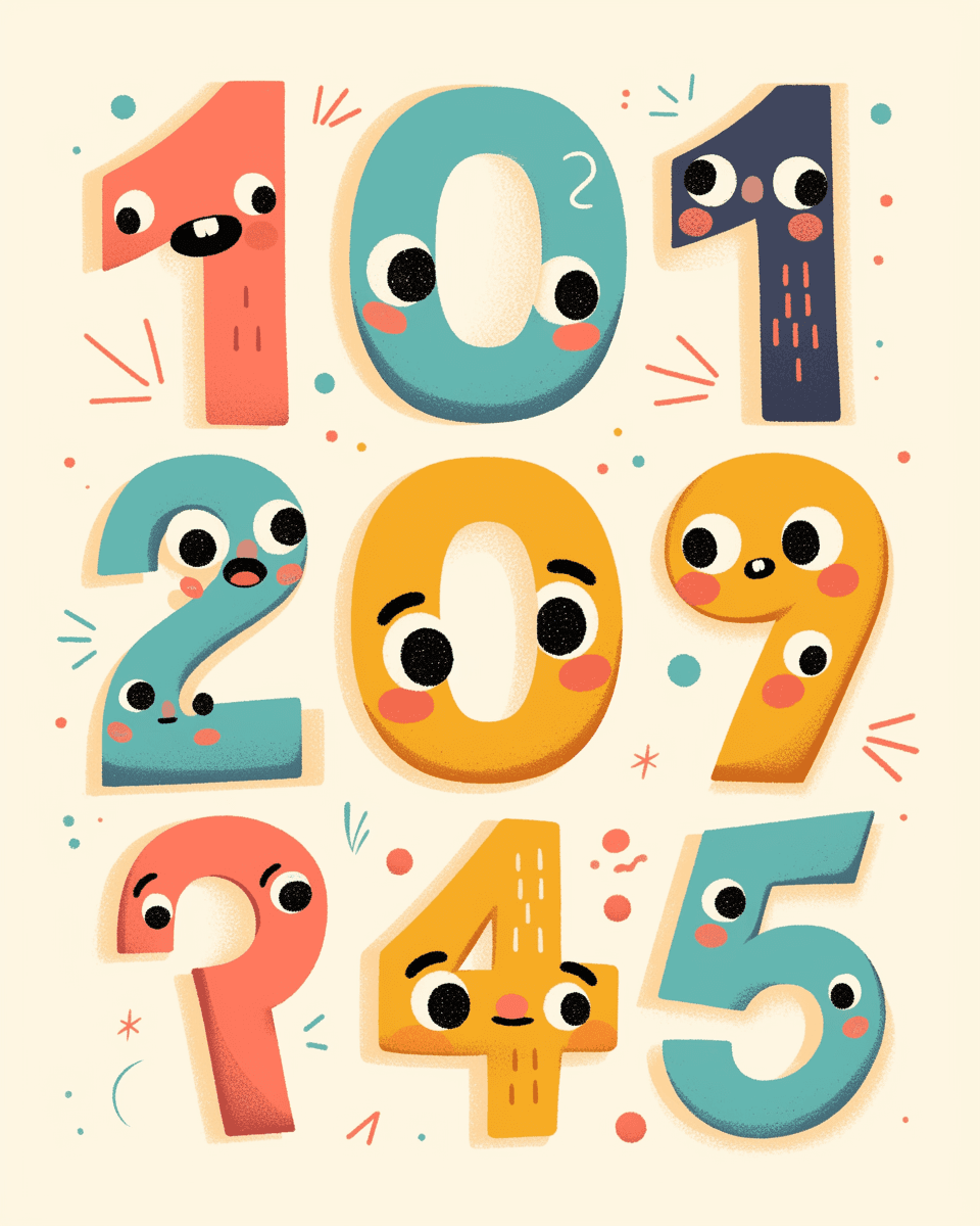Geo Number 375 original repeating artwork
