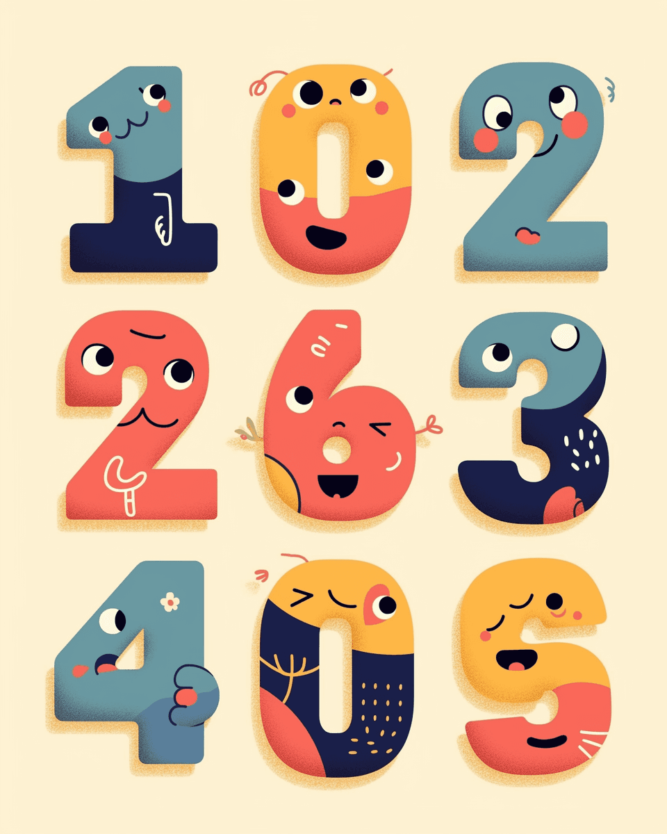 Geo Number 309 original repeating artwork
