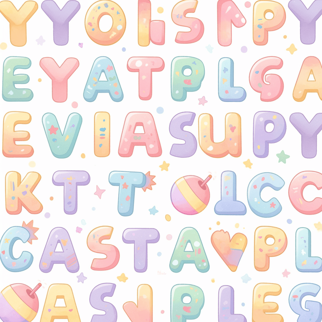 Letter 203 original repeating artwork