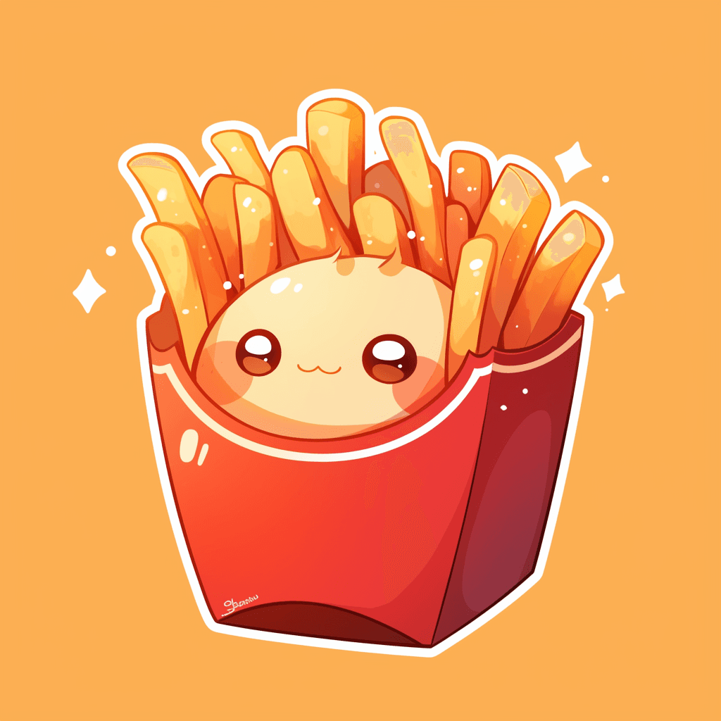 Fries Club original repeating artwork