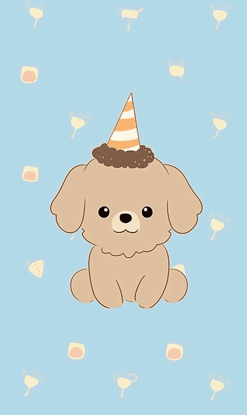 Puppy Spin original repeating artwork