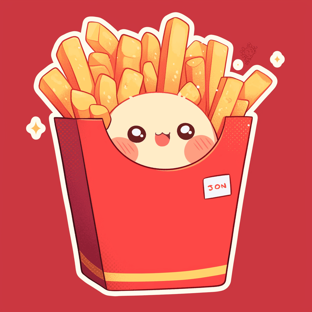 Fries 007 original repeating artwork