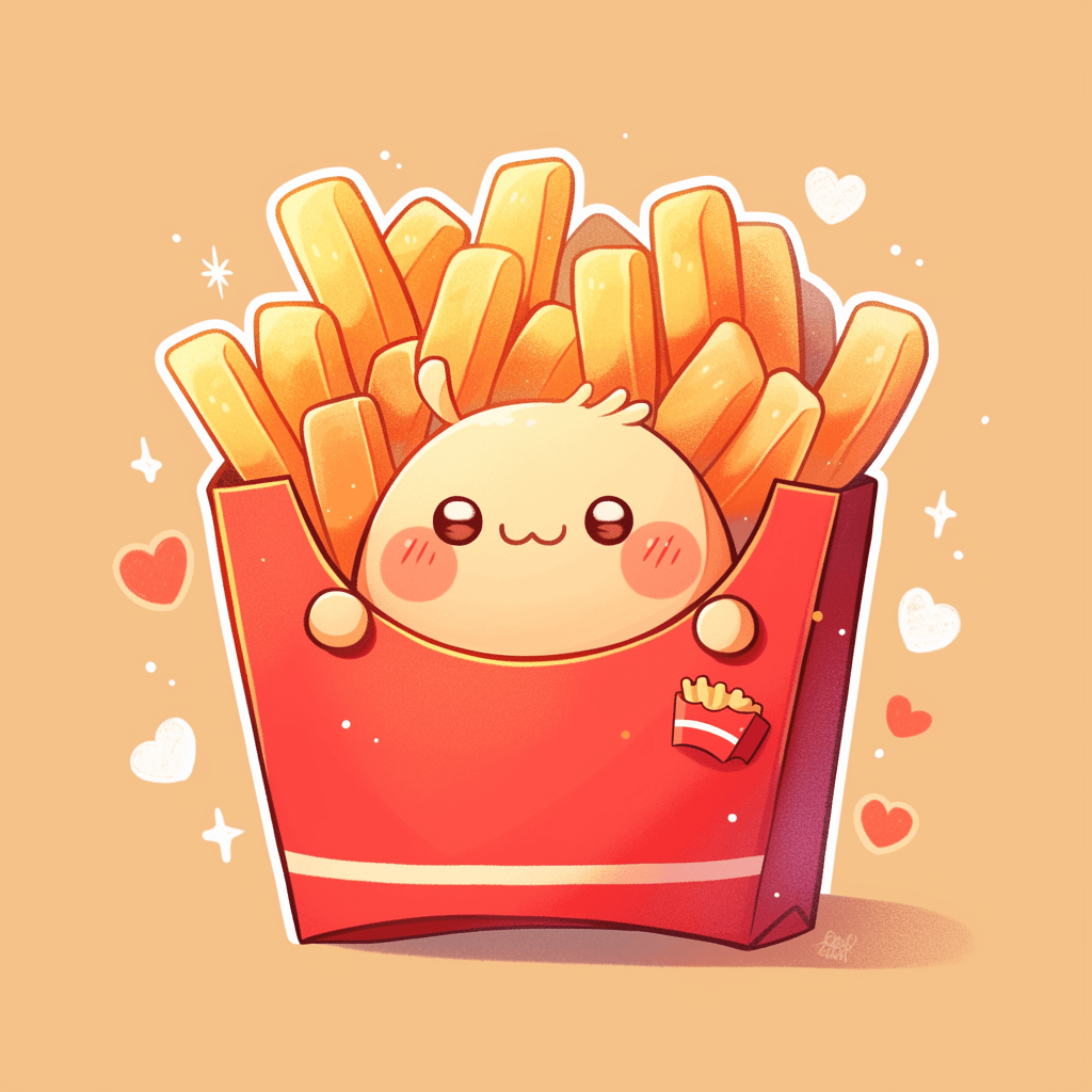 Fries 002 original repeating artwork