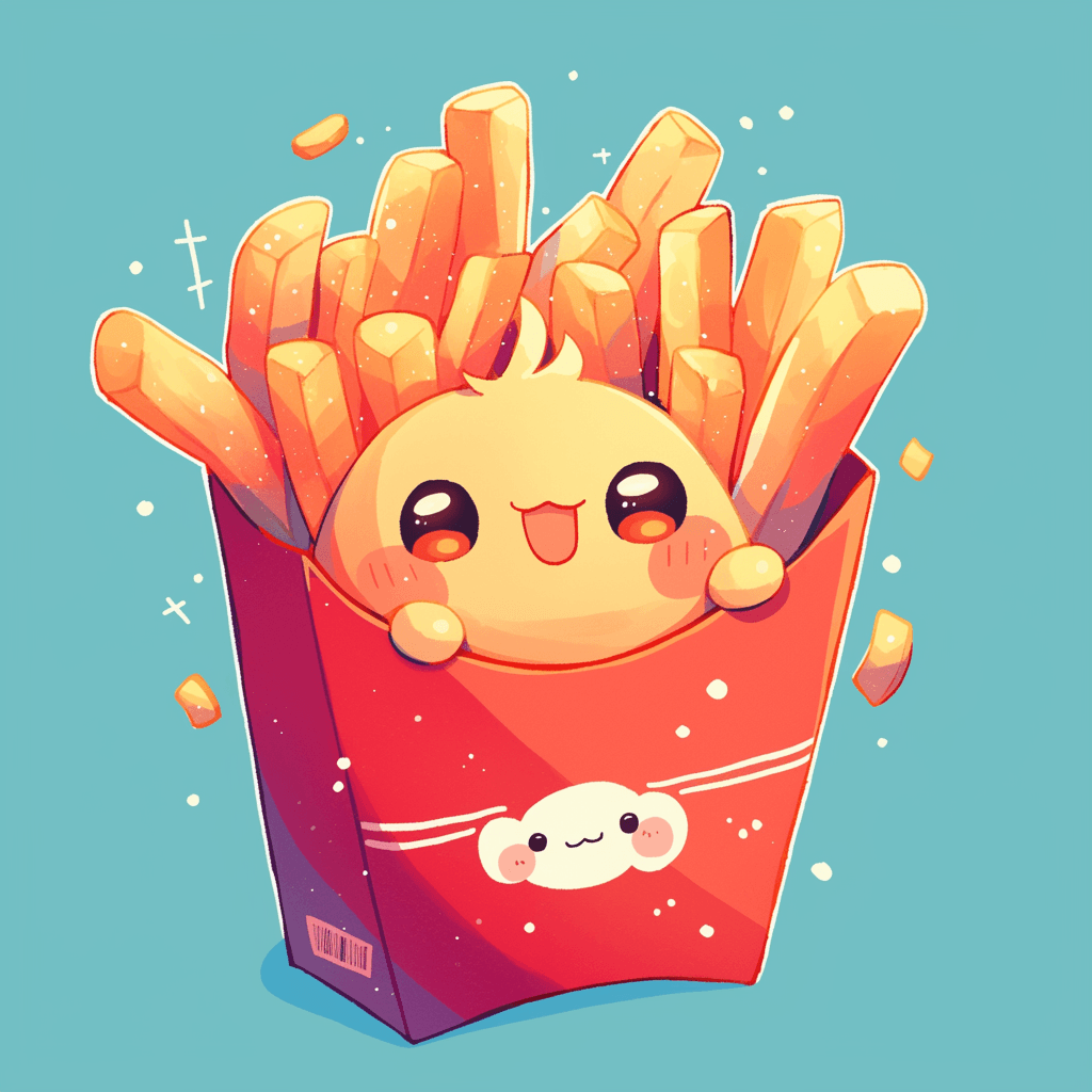 Fries 008 original repeating artwork