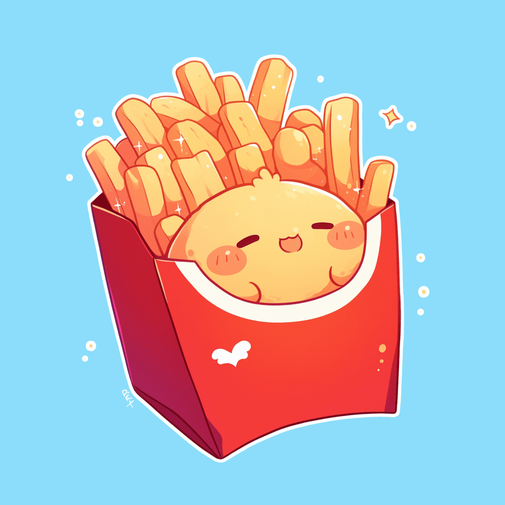Fries 005 original repeating artwork