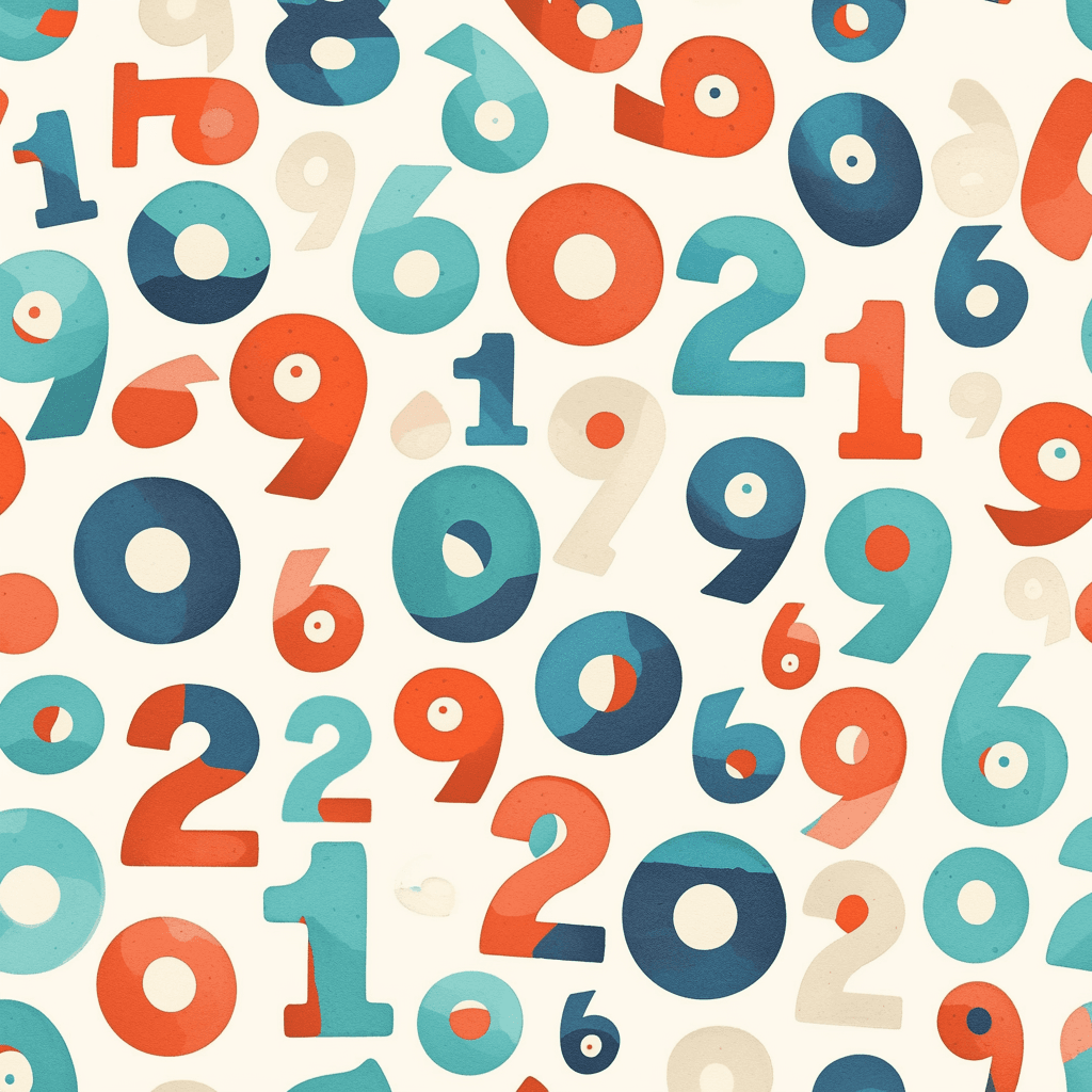 Geo Number 268 original repeating artwork