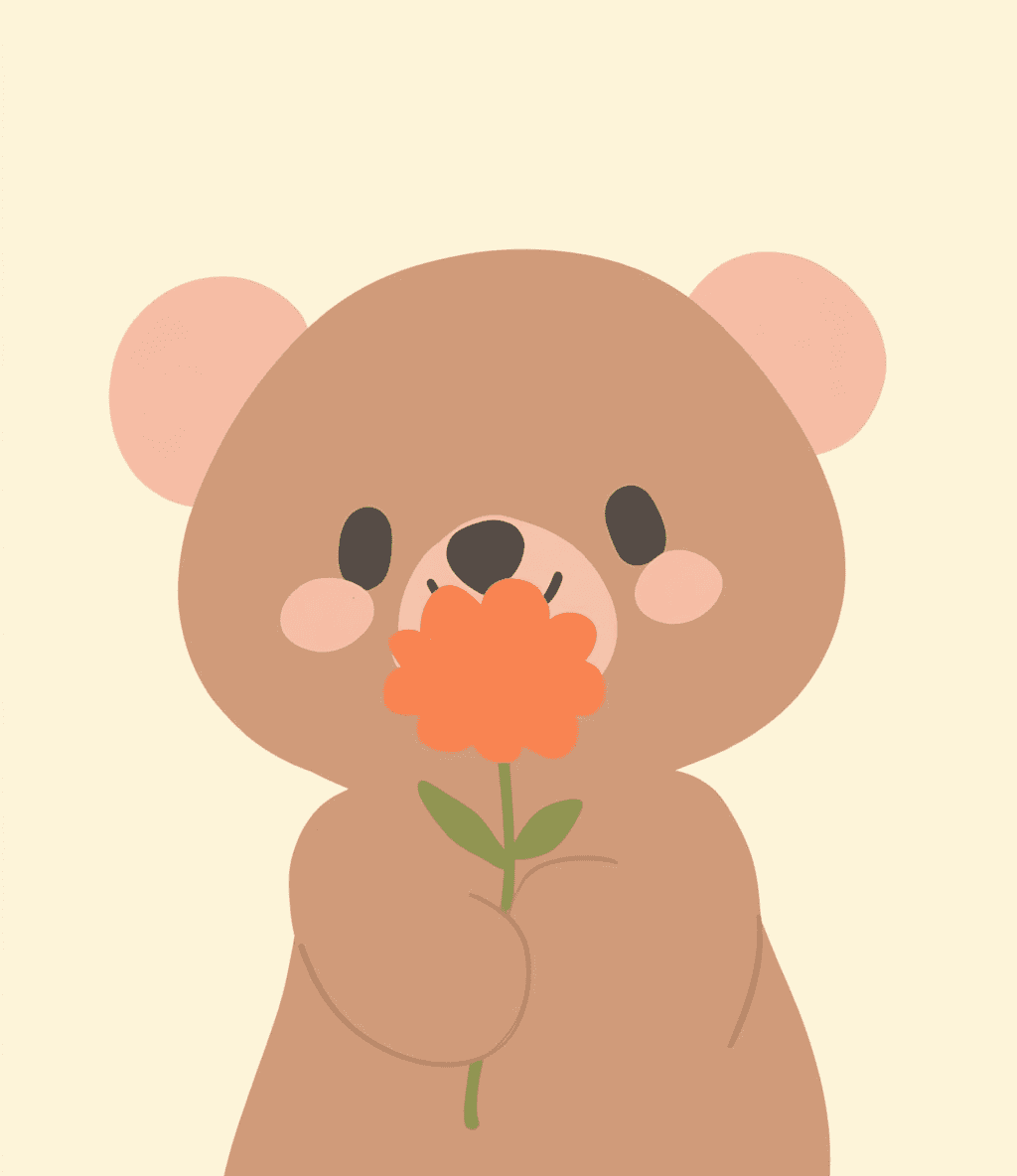 Bear Duo original repeating artwork