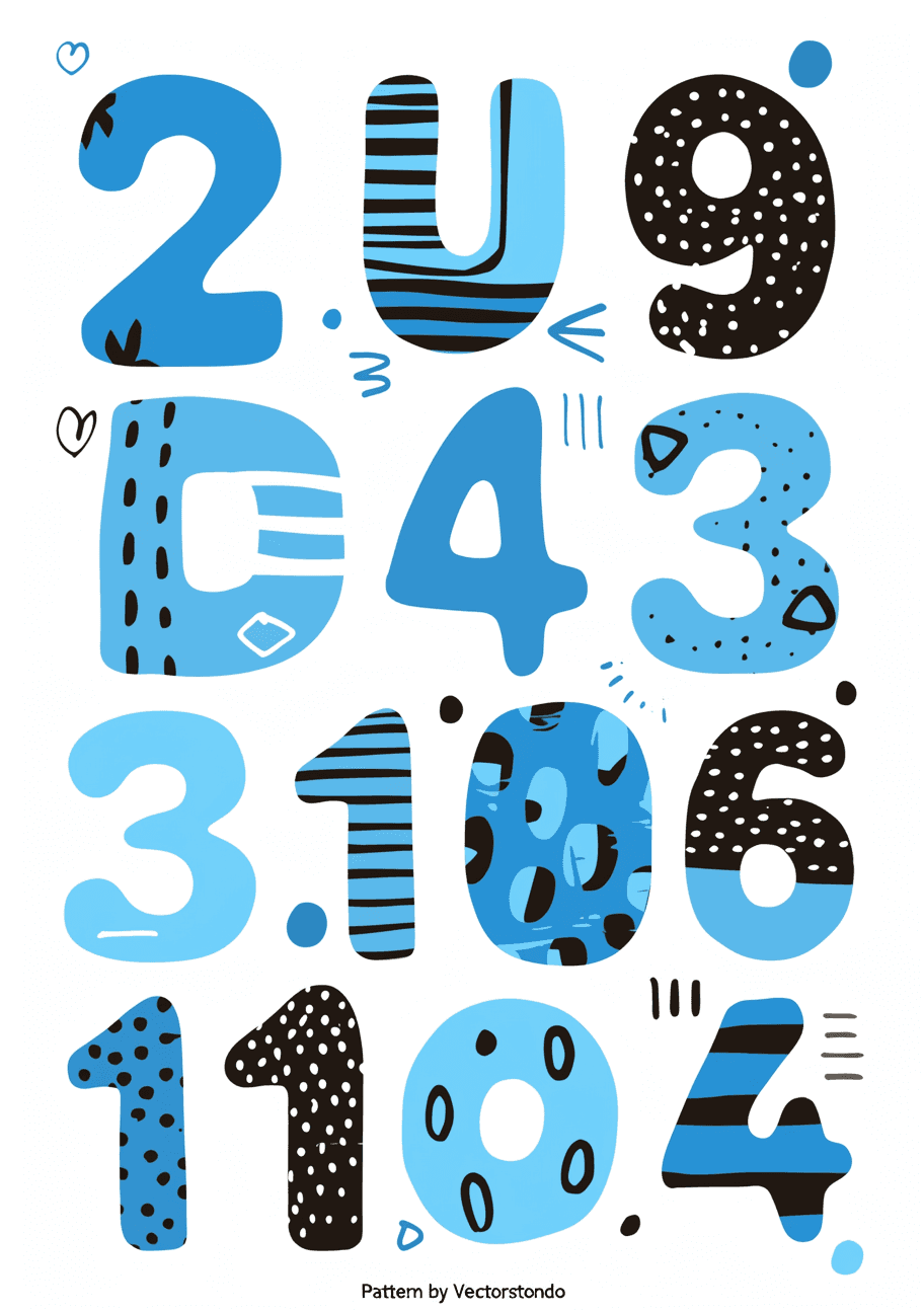 Geo Number 181 original repeating artwork