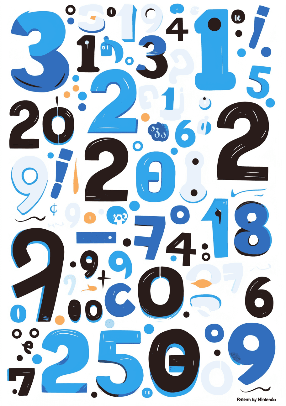 Geo Number 576 original repeating artwork