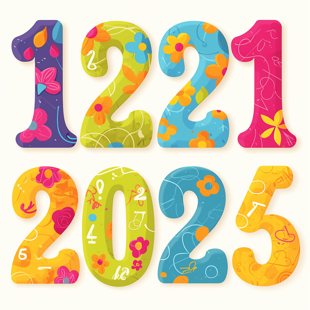 Geo Number 245 original repeating artwork