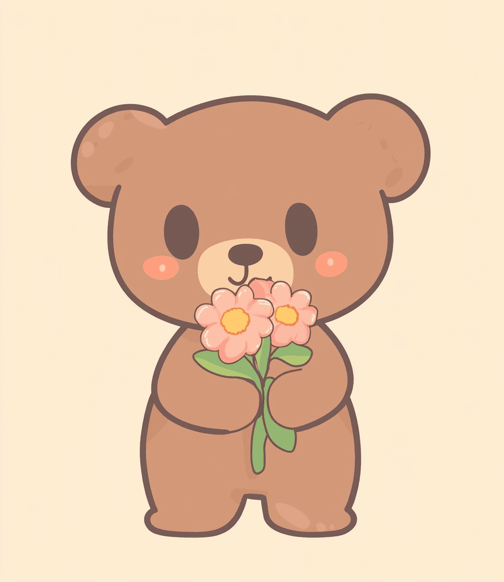 Bear Uptown original repeating artwork