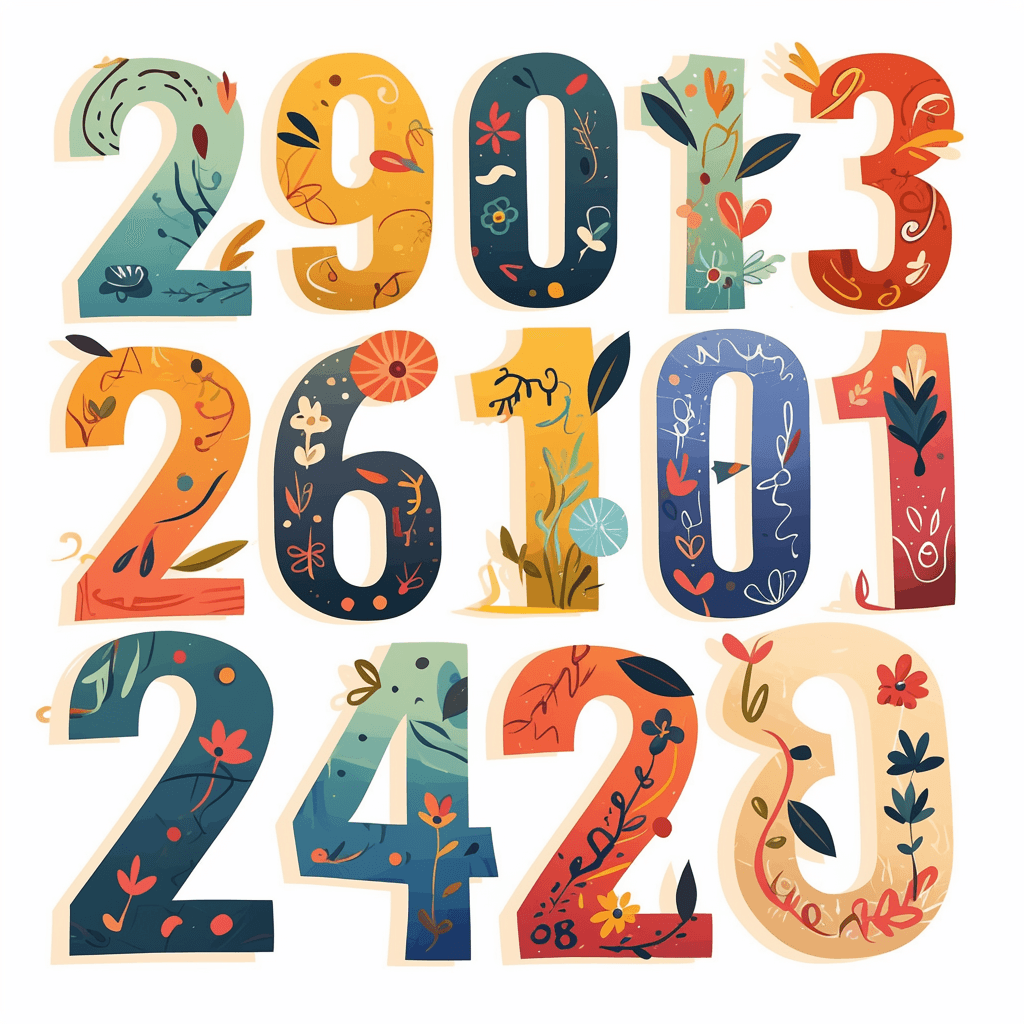 Geo Number 225 original repeating artwork