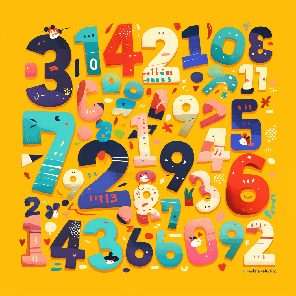 Geo Number 400 original repeating artwork