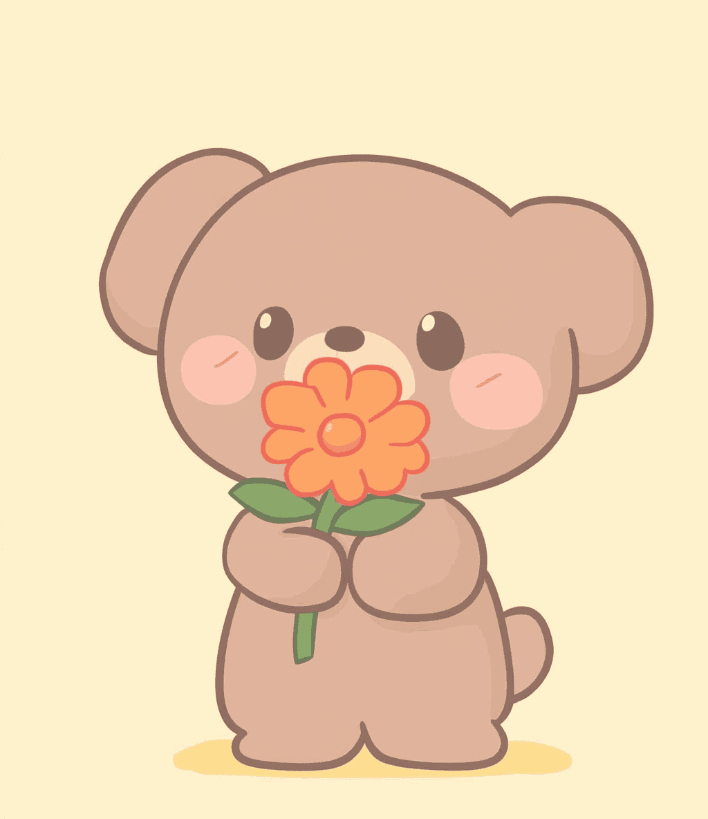 Bear Autumn original repeating artwork