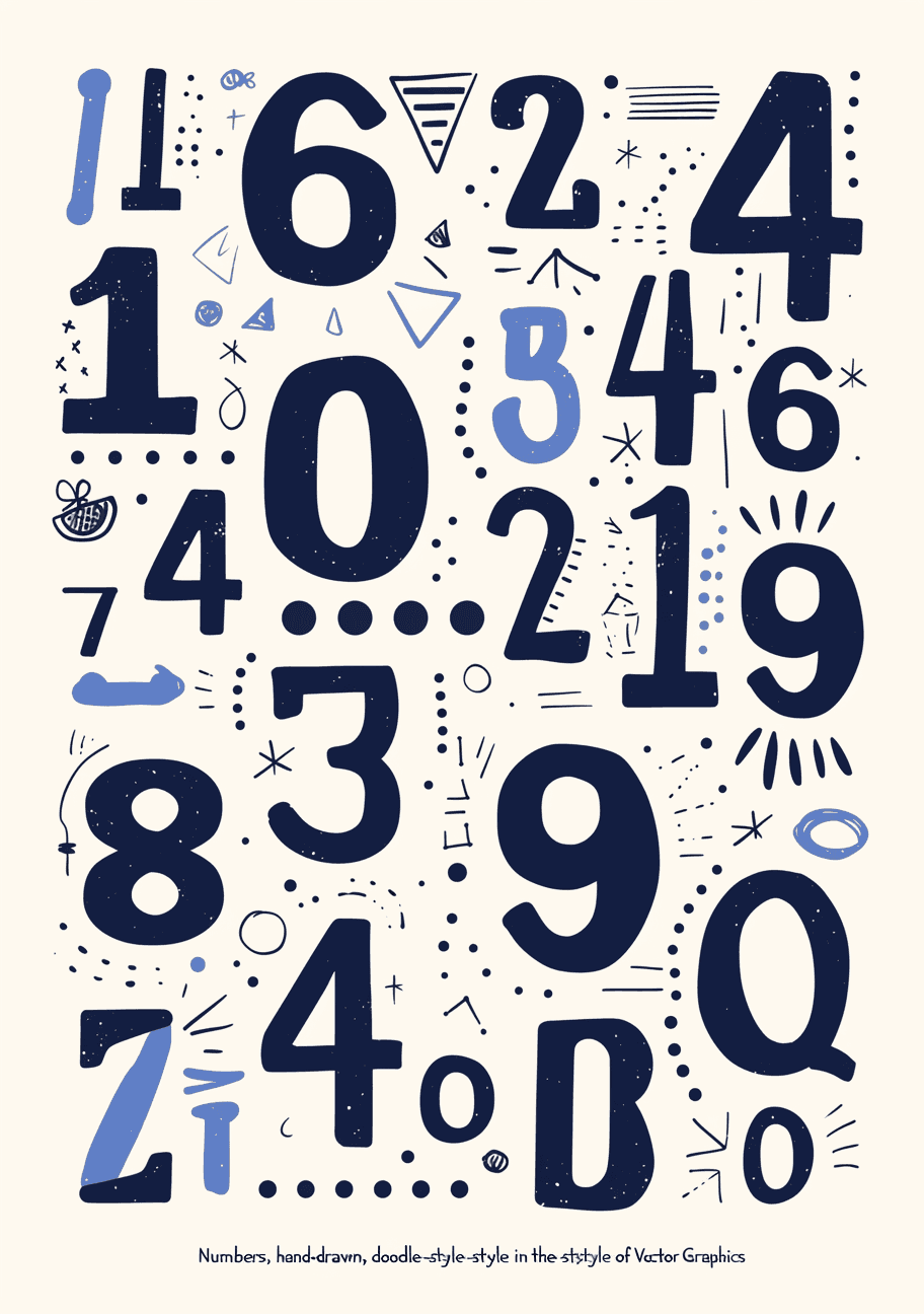 Geo Number 603 original repeating artwork