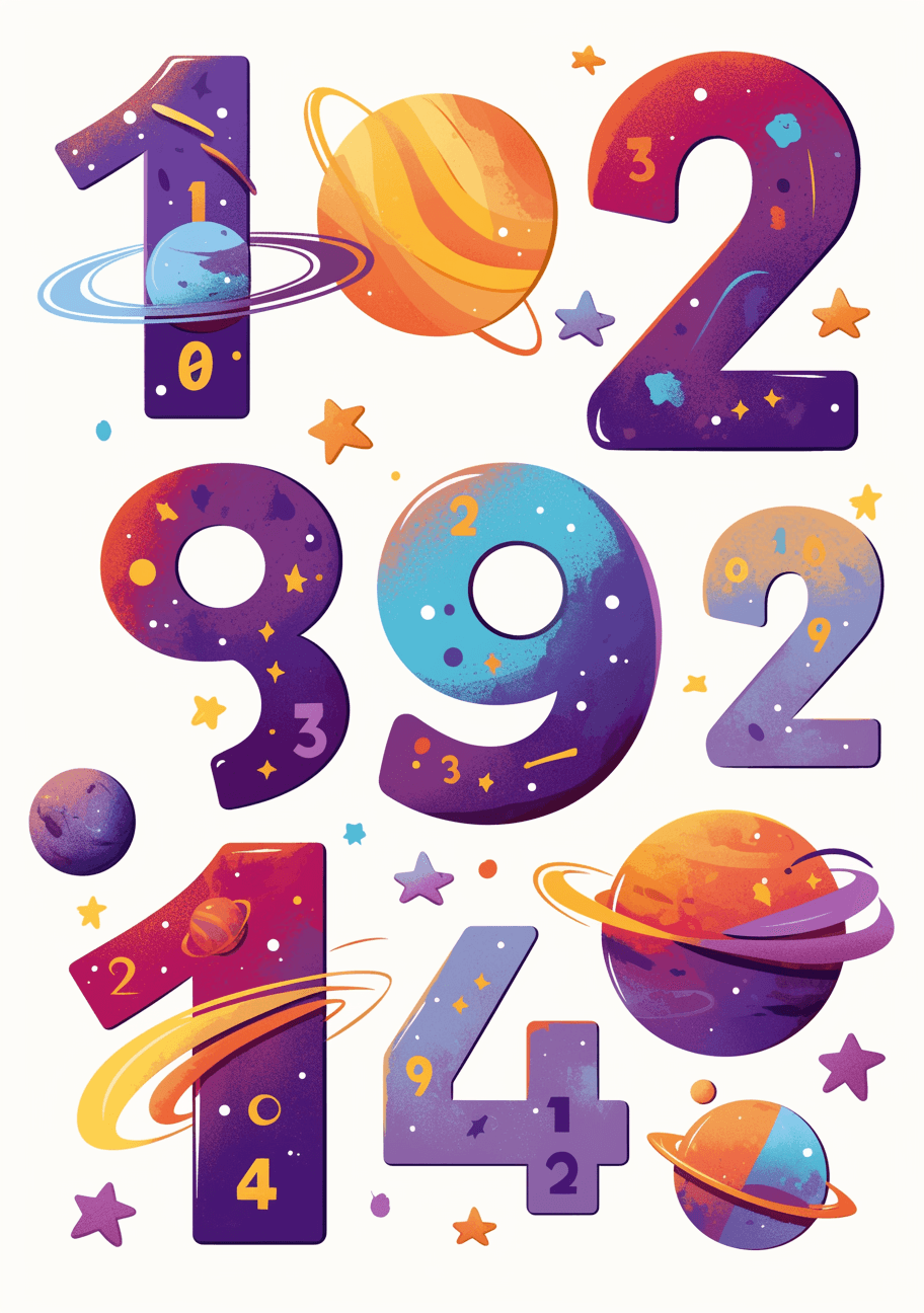 Geo Number 096 original repeating artwork