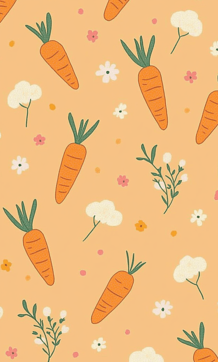 Carrot Glow original repeating artwork
