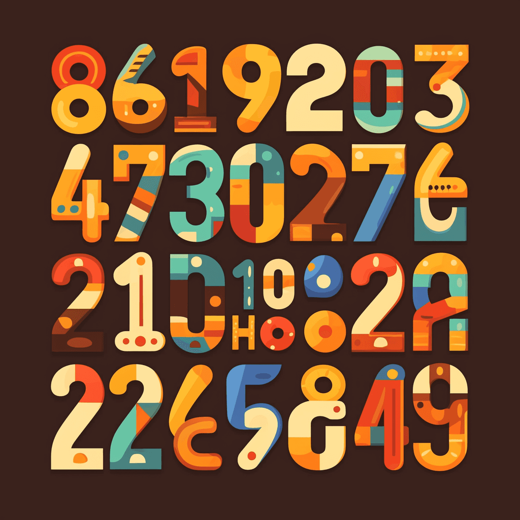 Geo Number 414 original repeating artwork