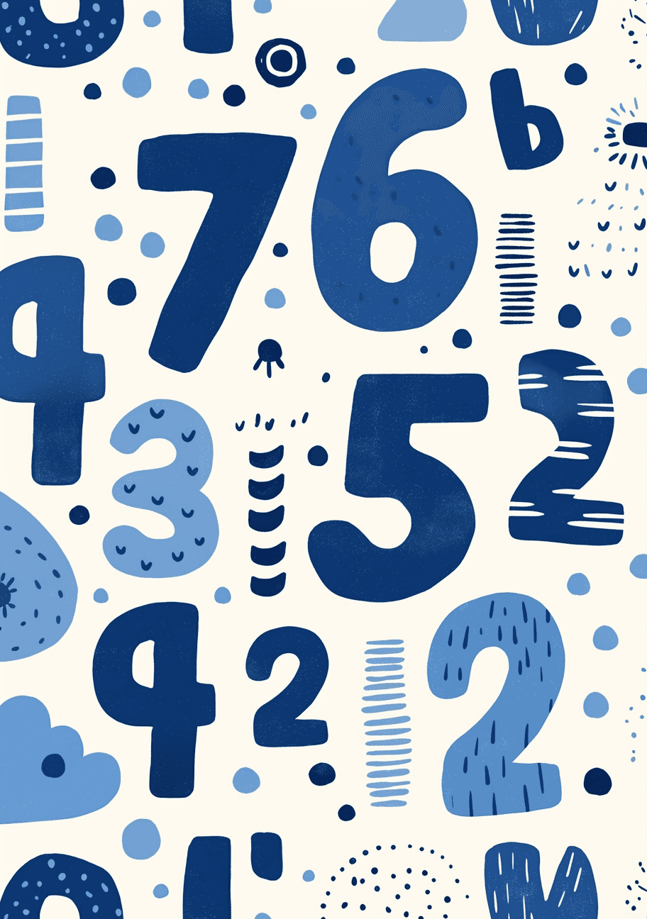 Geo Number 301 original repeating artwork