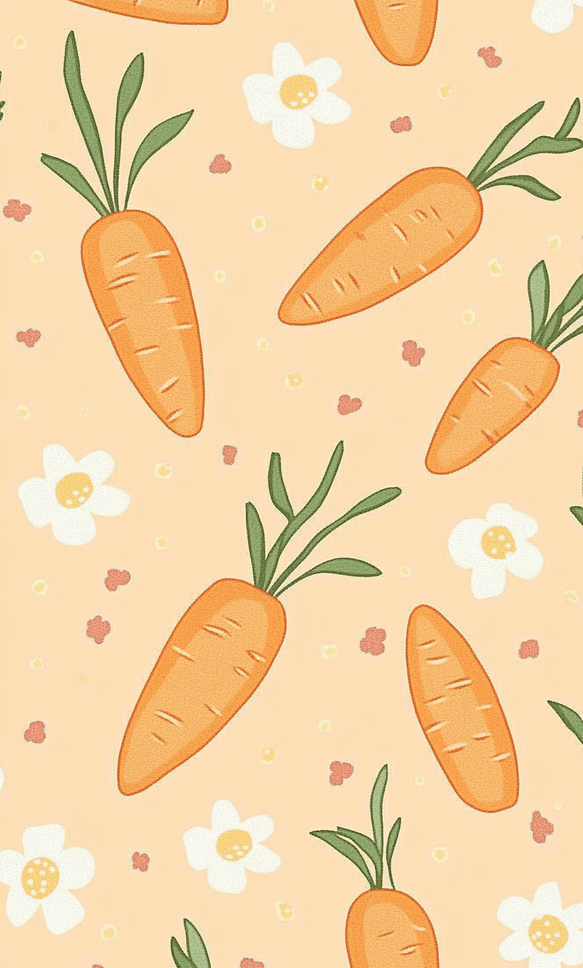 Carrot Run original repeating artwork