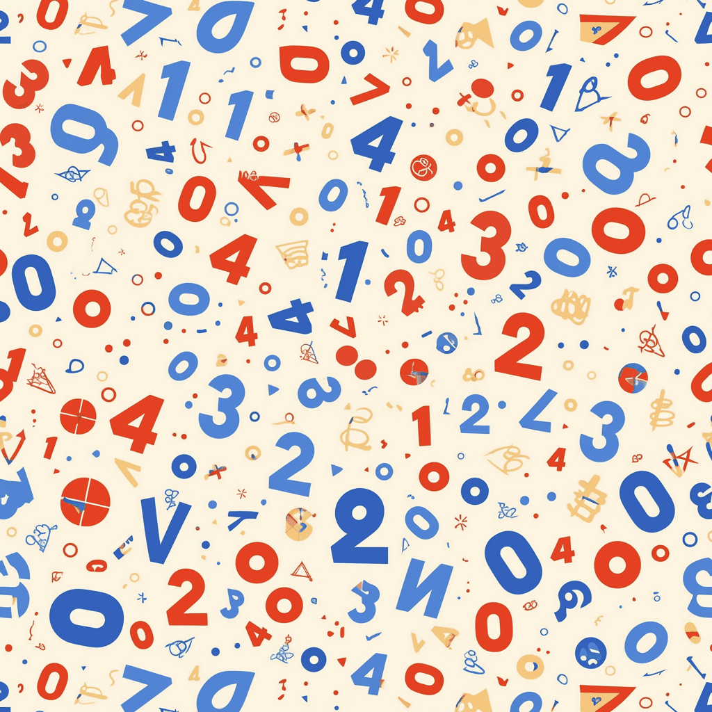 Geo Number 443 original repeating artwork