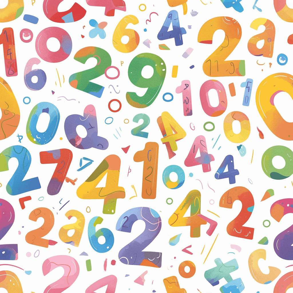 Geo Number 399 original repeating artwork