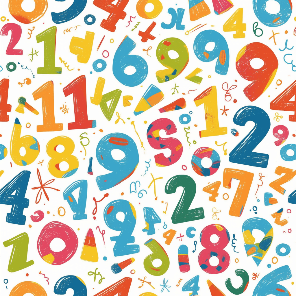 Geo Number 441 original repeating artwork