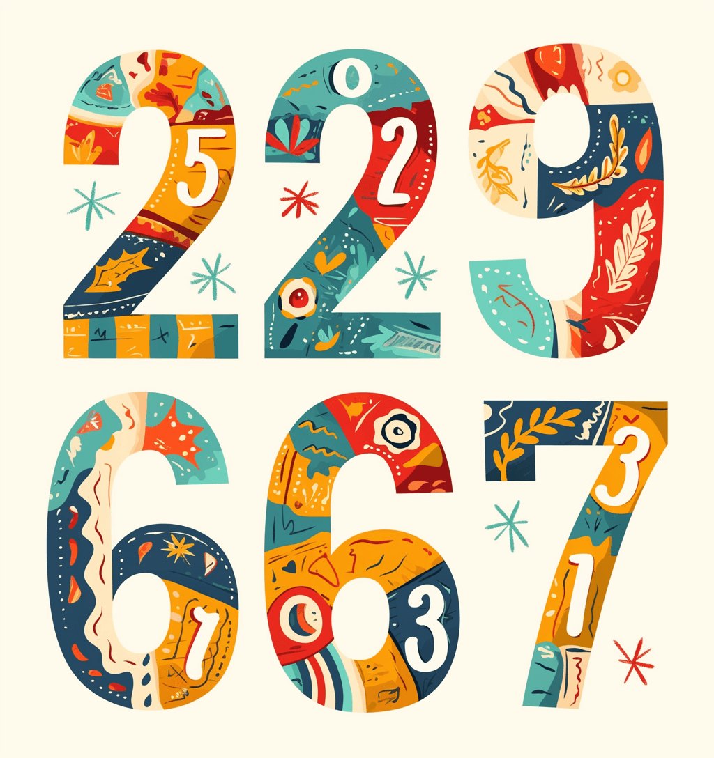 Geo Number 373 original repeating artwork