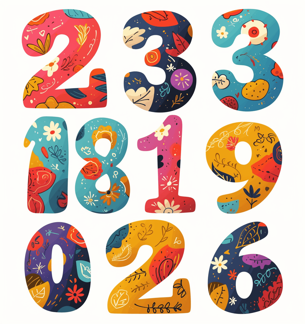 Geo Number 412 original repeating artwork