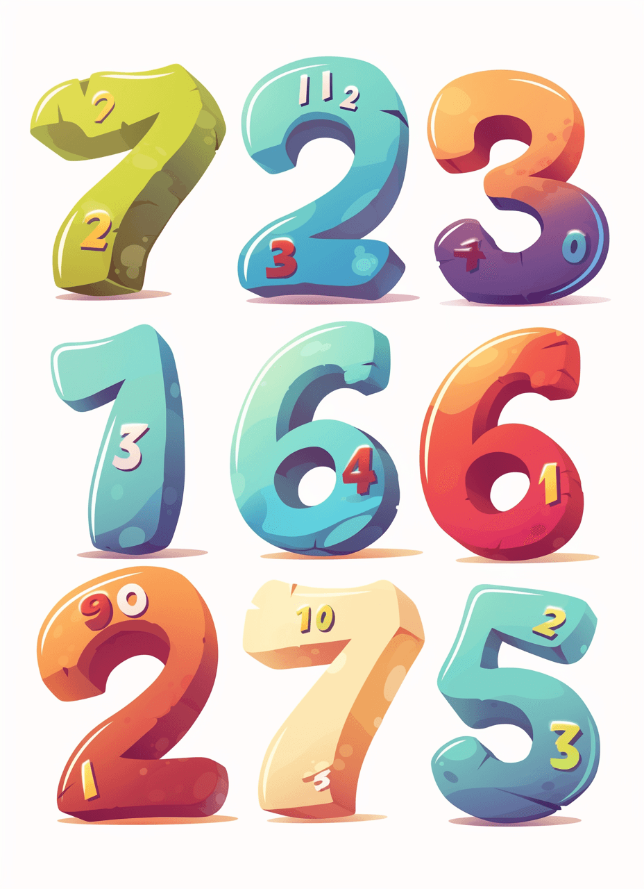 Geo Number 411 original repeating artwork